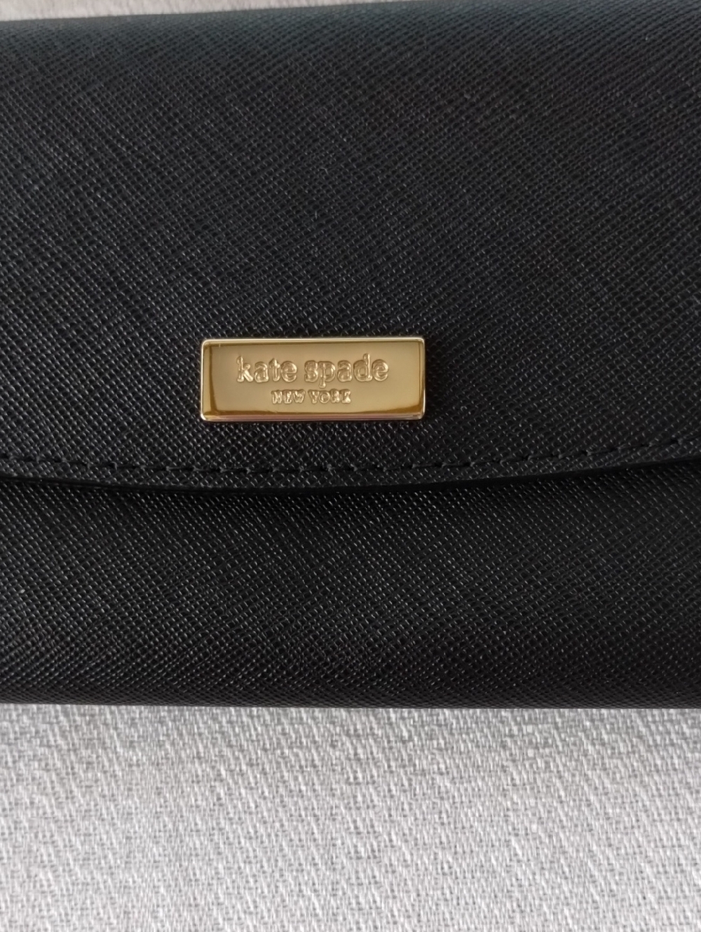NWOT Kate Spade Black Leather Wristlet Wallet - Picture 2 of 5